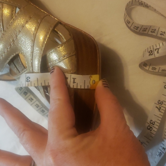 Coach Brynne Leather Strappy Sandal Chunky Heels - Picture 11 of 12